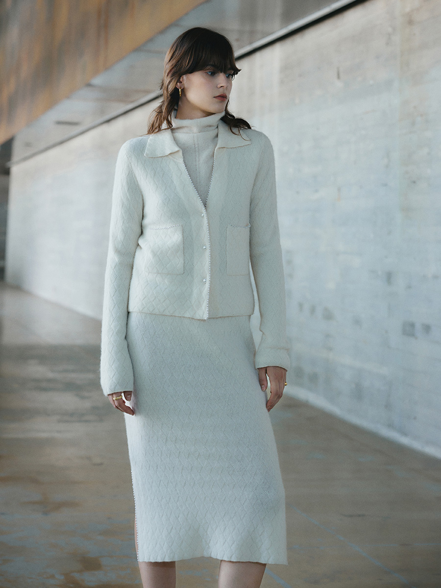 French Plaid Skirt Set